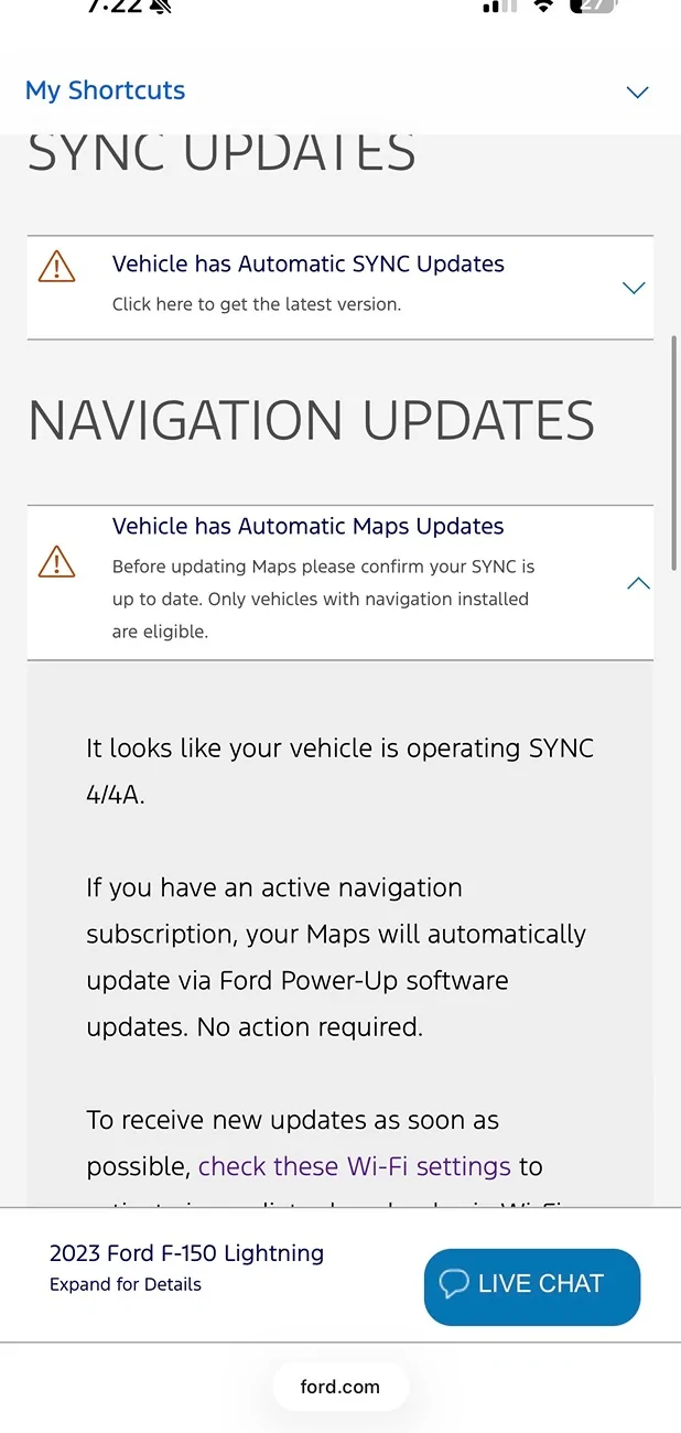 Ford F-150 Lightning Ford.com shows pending updates but FordPass app does not IMG_4260