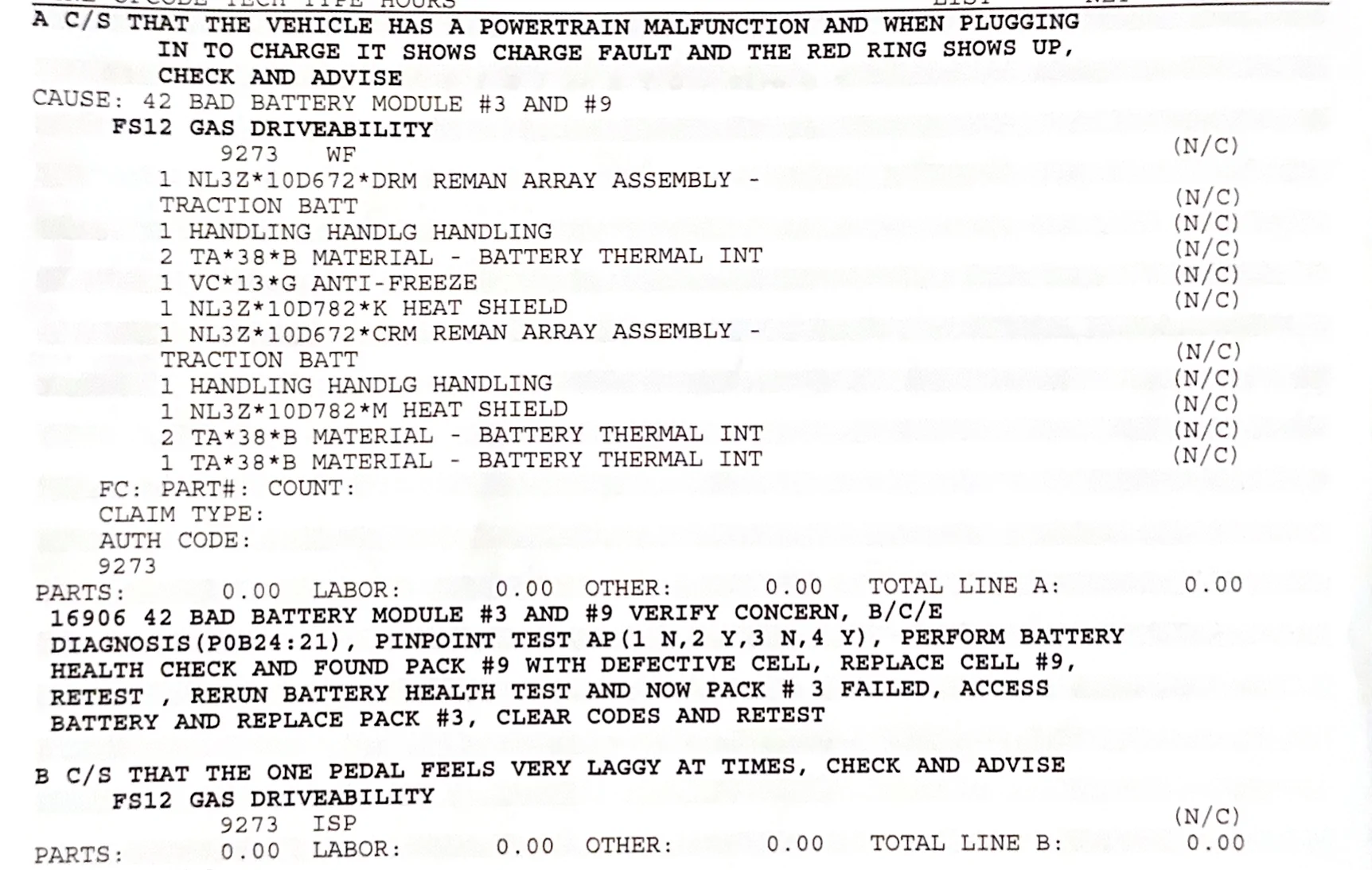 Ford F-150 Lightning Timeline: Powertrain Malfunction / Reduced Power lightning-invoic
