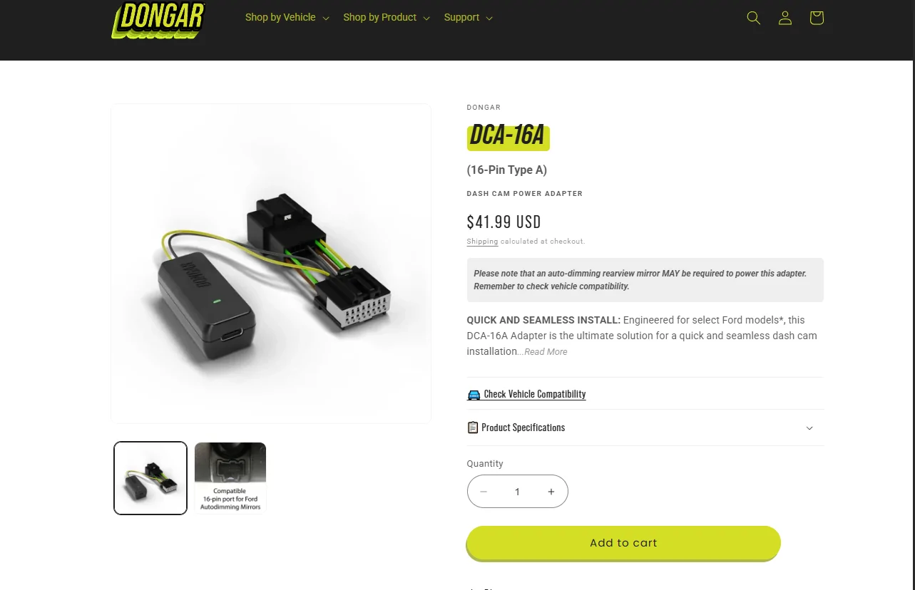 Ford F-150 Lightning Easily Hardwire Your Dashcam or Radar Detector with Dongar 1764160288388-o