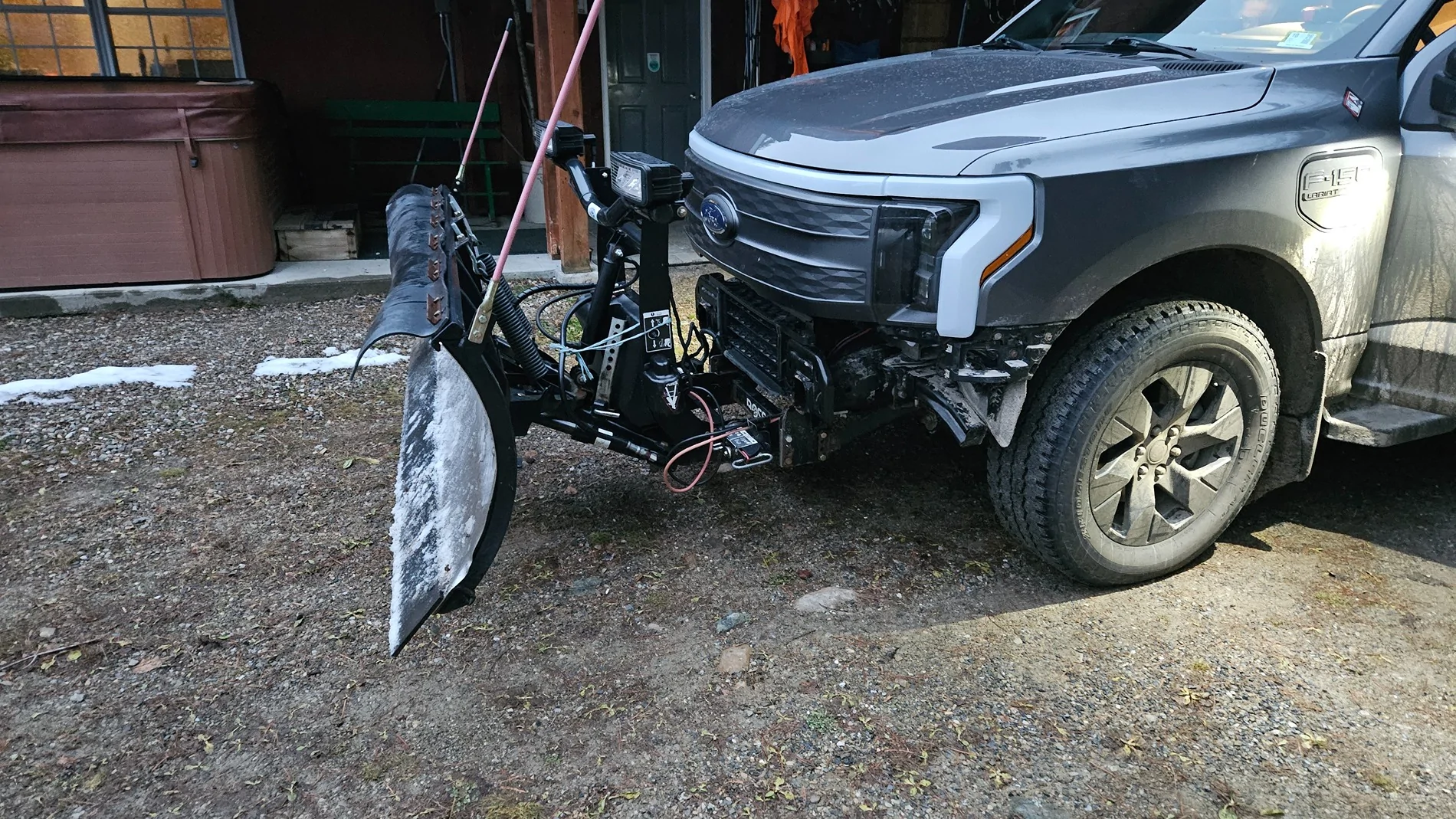 Ford F-150 Lightning Will the Lightning support a snow plow? 20251121_163511