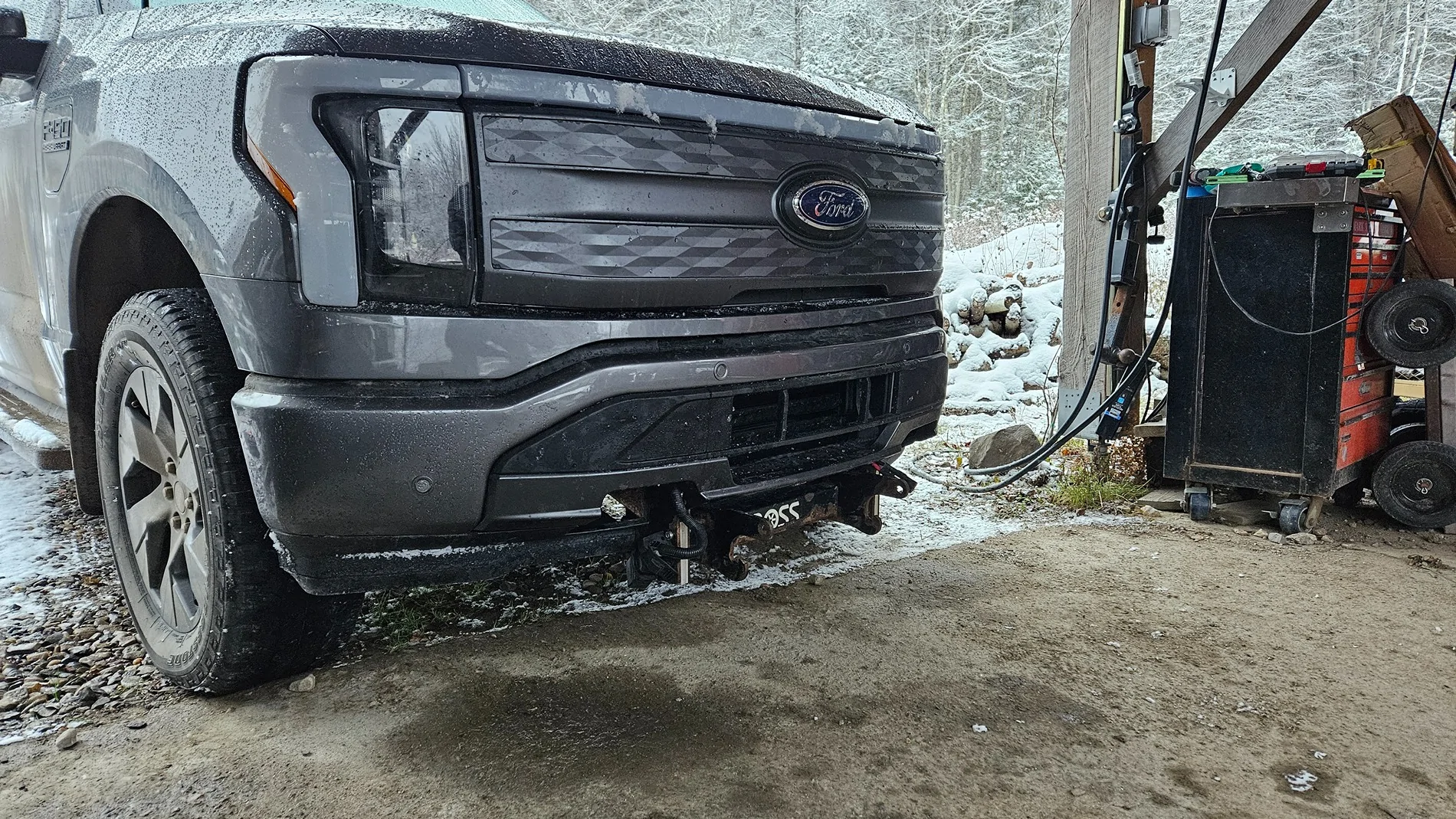 Ford F-150 Lightning Will the Lightning support a snow plow? 20251123_153312
