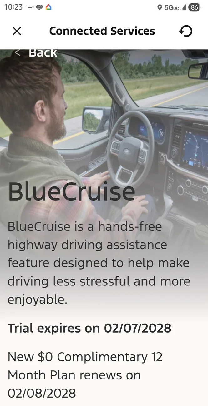 Ford F-150 Lightning New BlueCruise Features After Update Screenshot_20251126_102341_Ford