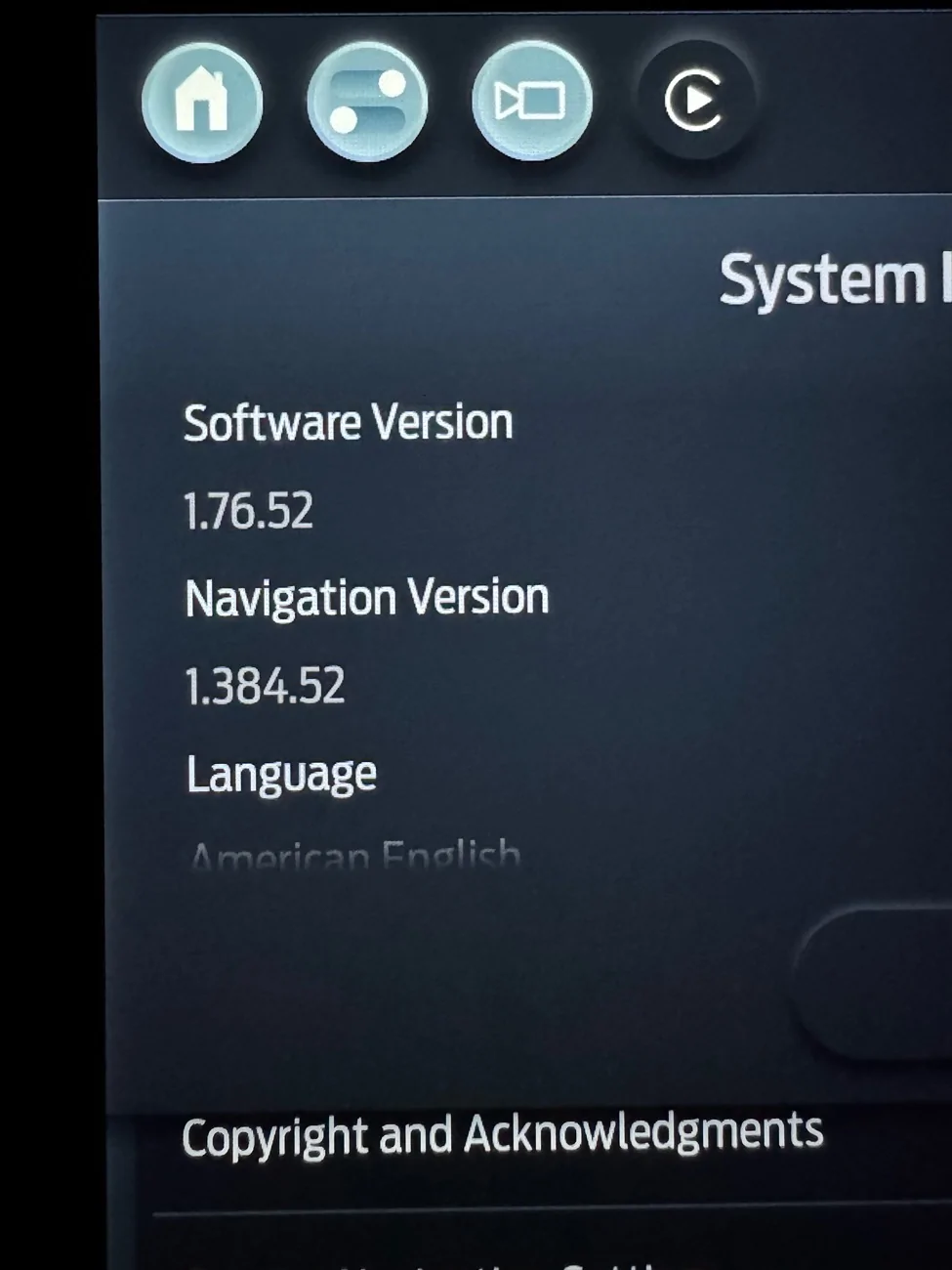 Ford F-150 Lightning Nav map version IMG_1165