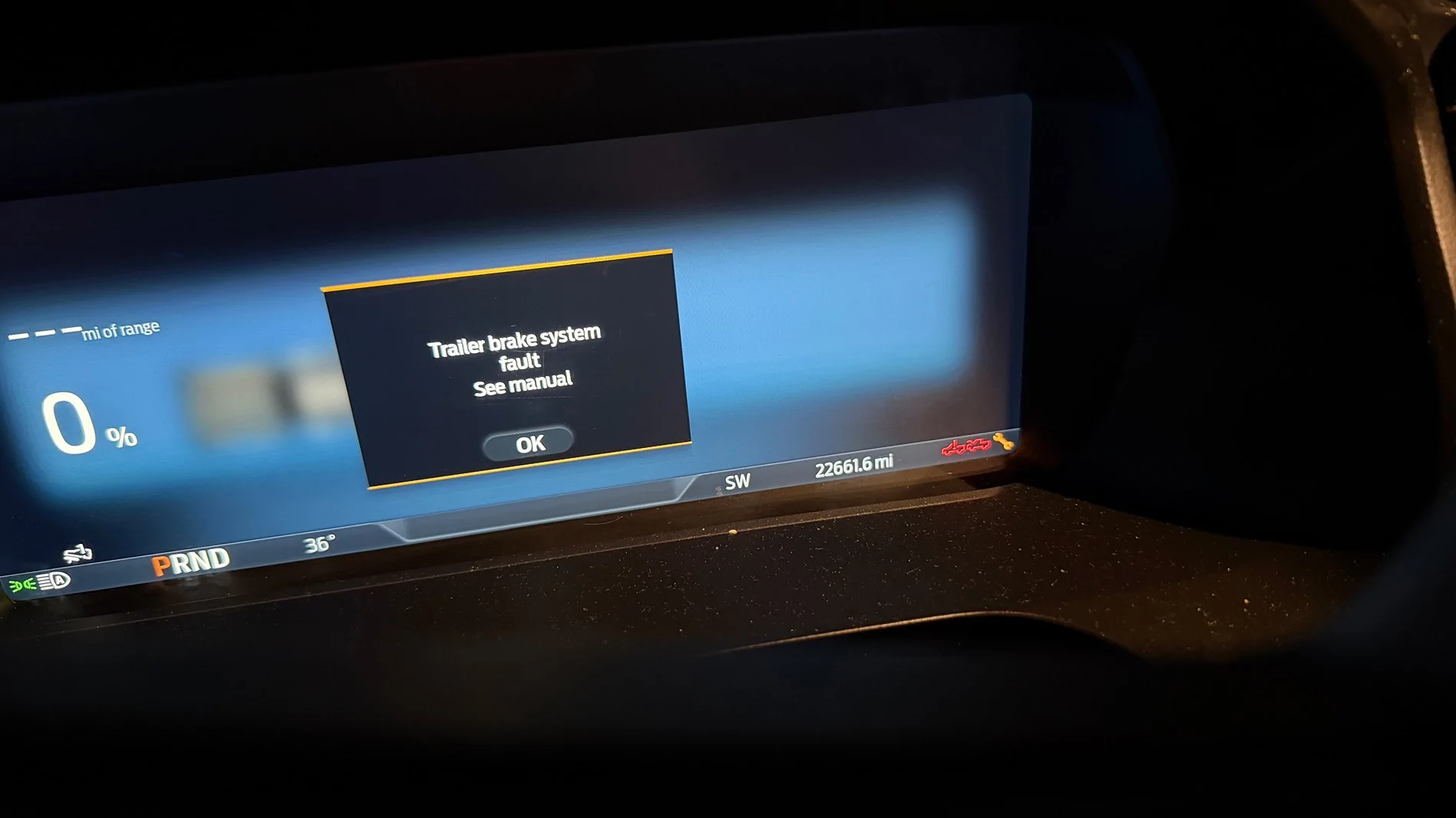 Ford F-150 Lightning Trailer Brake System Fault (See Manual) After the Recall IMG_6085