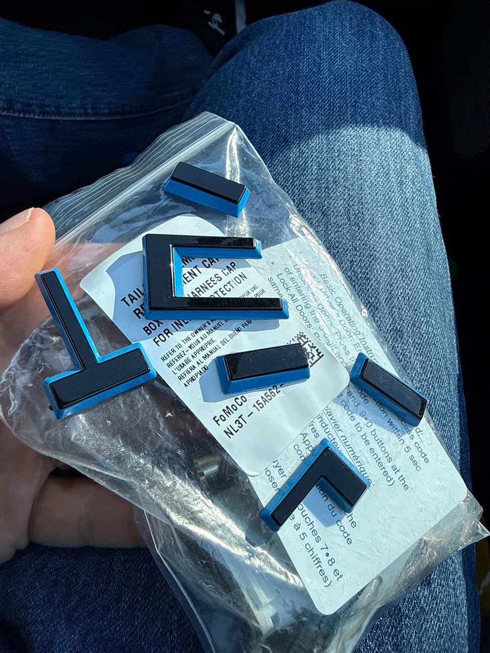 Ford F-150 Lightning Rear Lightning lettering glue issues imag