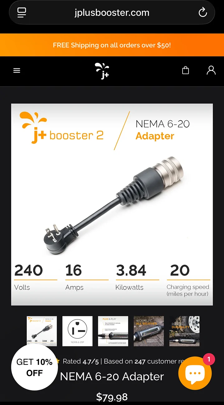 Ford F-150 Lightning NEMA 6-20 (220V 20 amp) charging solution? 1764614481483-cn