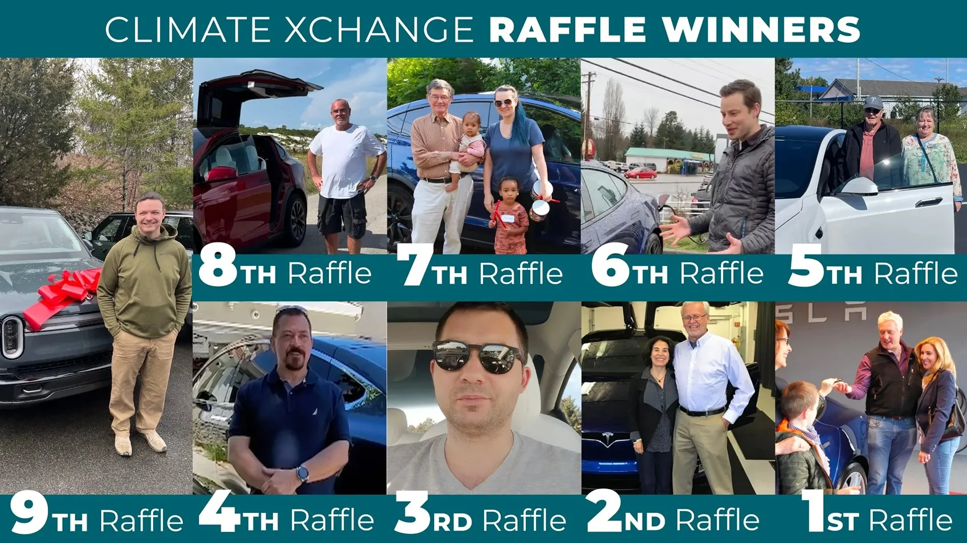 Ford F-150 Lightning 🚘 Only one week left to drive away in your dream EV! 10th-Raffle-Previous-Winners