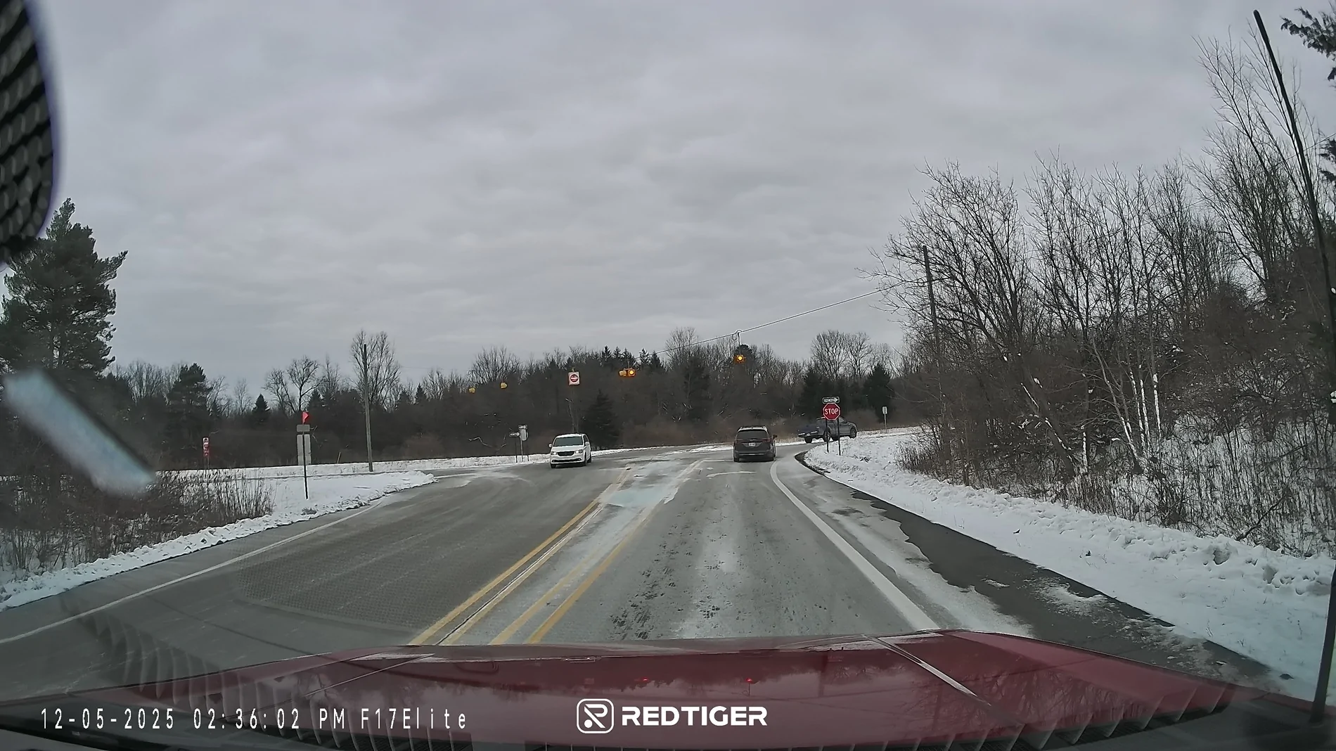 Ford F-150 Lightning RedTiger F17 Elite Dashcam Review Front shot Lightning day