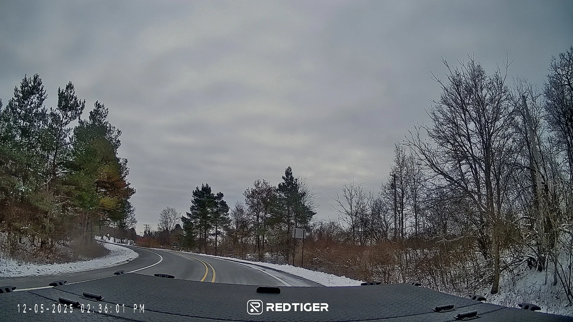 Ford F-150 Lightning RedTiger F17 Elite Dashcam Review Rear shot Lightning day