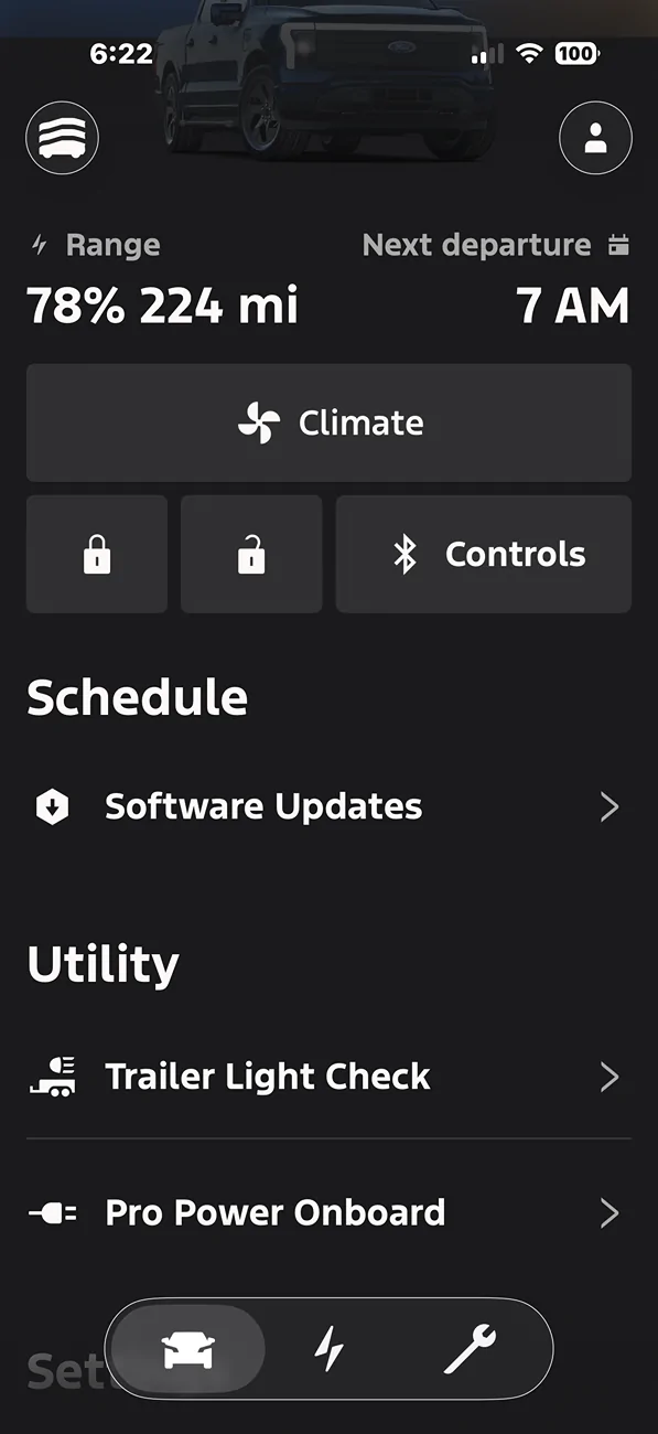 Ford F-150 Lightning Ford app 6.3.0 update iOS & Android IMG_0143