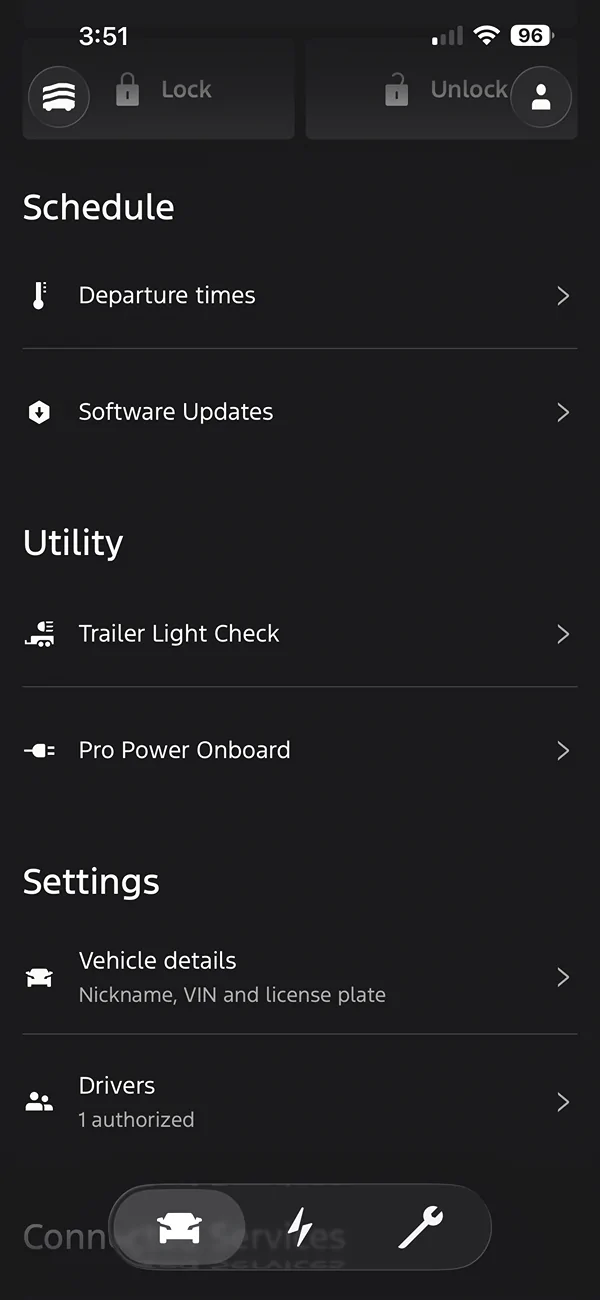 Ford F-150 Lightning Ford app 6.3.0 update iOS & Android IMG_1049