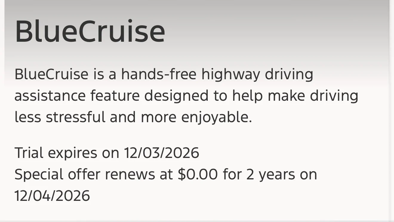 Ford F-150 Lightning BlueCruise Free Extended additional year? IMG_1912