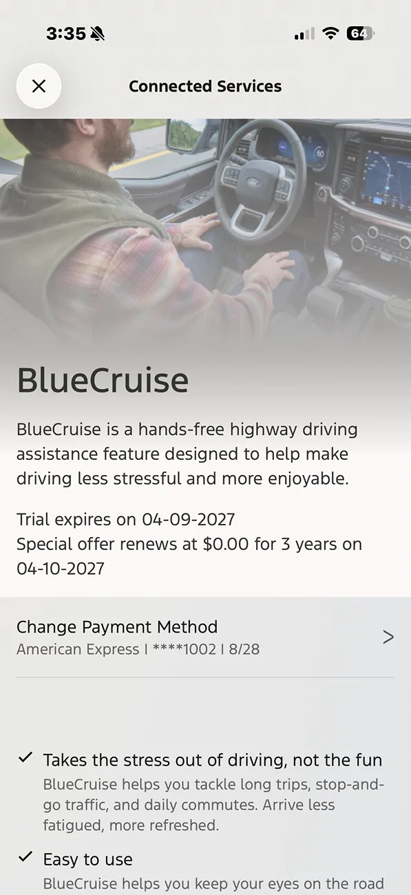 Ford F-150 Lightning BlueCruise Free Extended additional year? IMG_2887