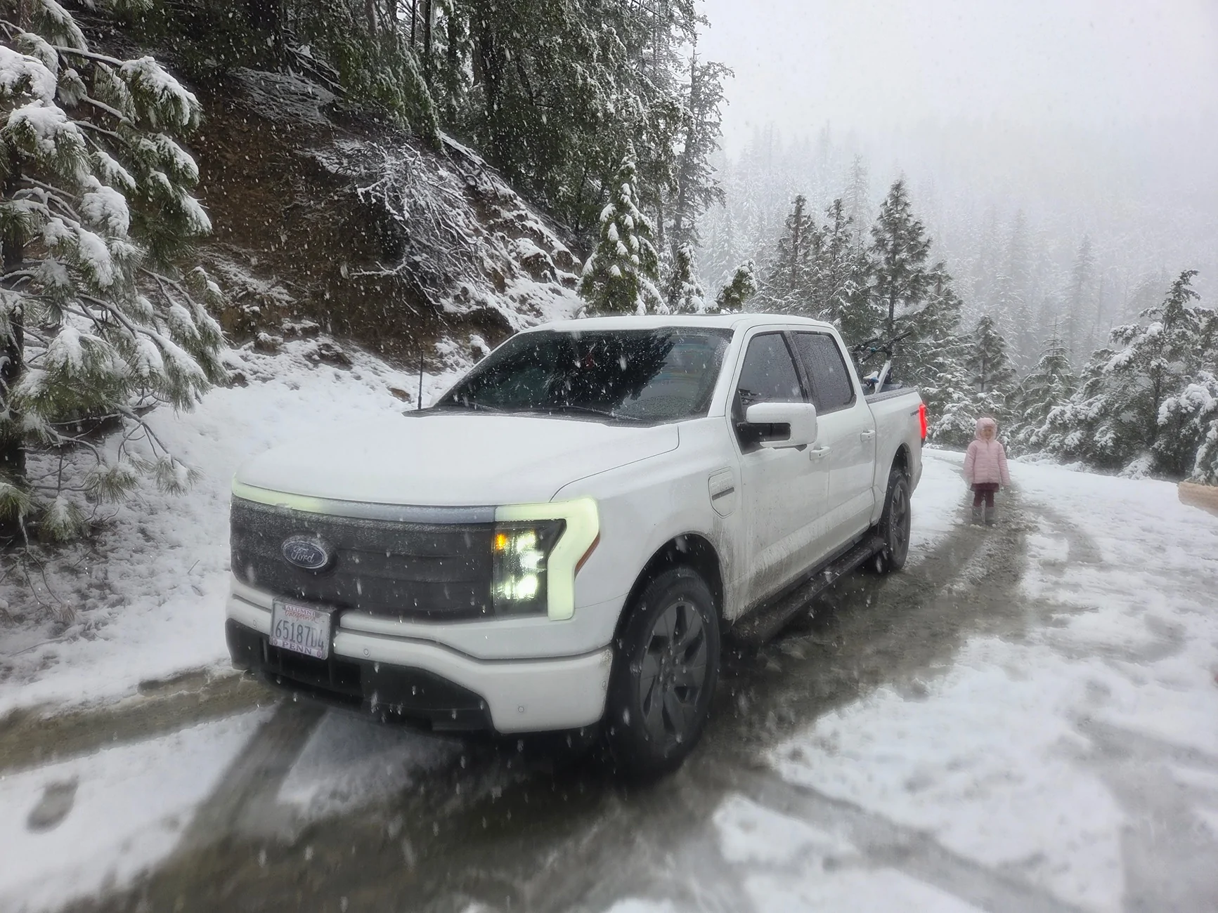 Ford F-150 Lightning THROUGH the river, to grandmother‘s house we go 🤿🎄🎅🏼 7435669723235451428