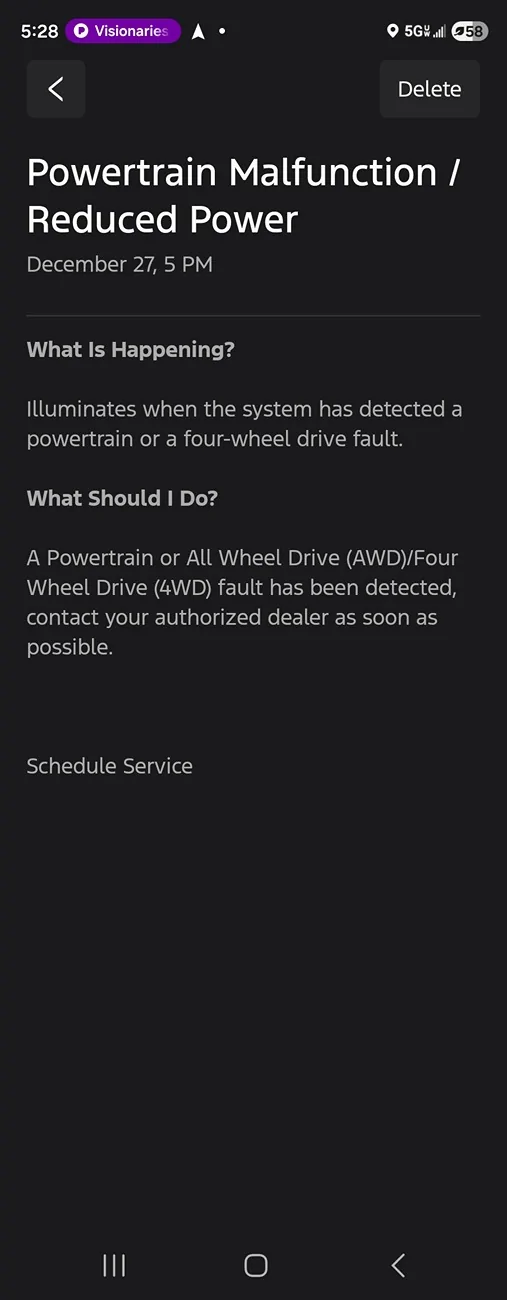 Ford F-150 Lightning Powertrain Malfunction / Reduced Power Screenshot_20251227_172854_Ford
