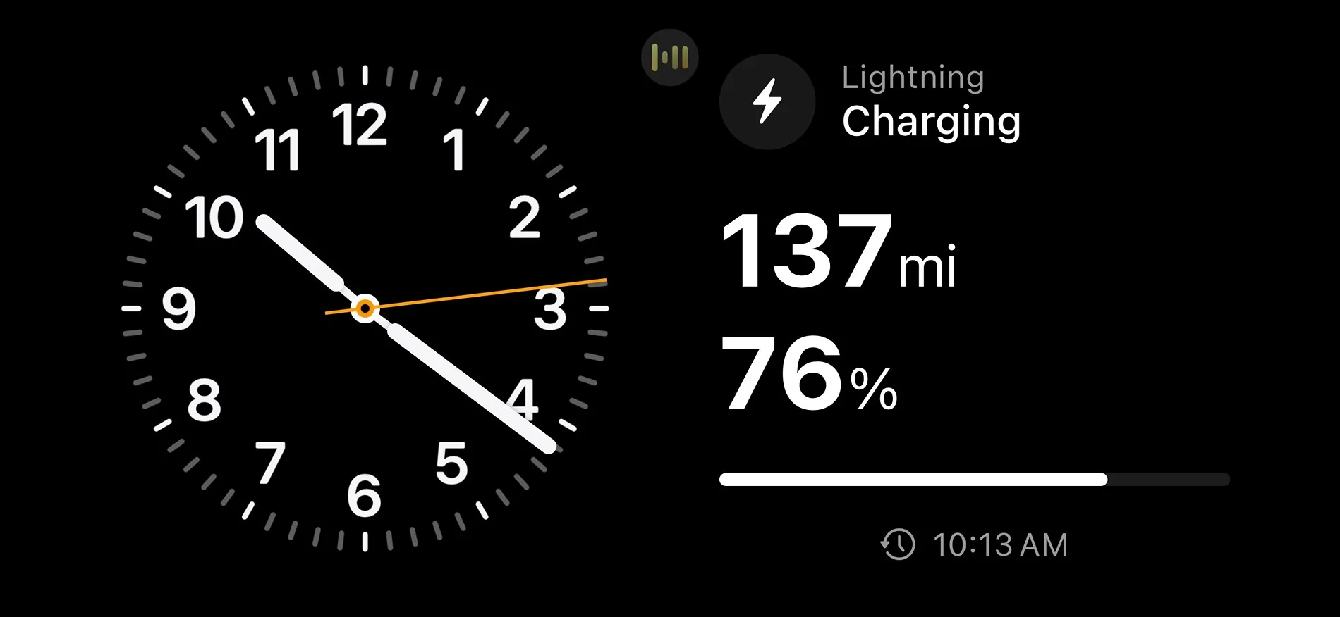 Ford F-150 Lightning Ford app widget on Apple iOS only automatically updates every 20 minutes when in Standby ford widget3