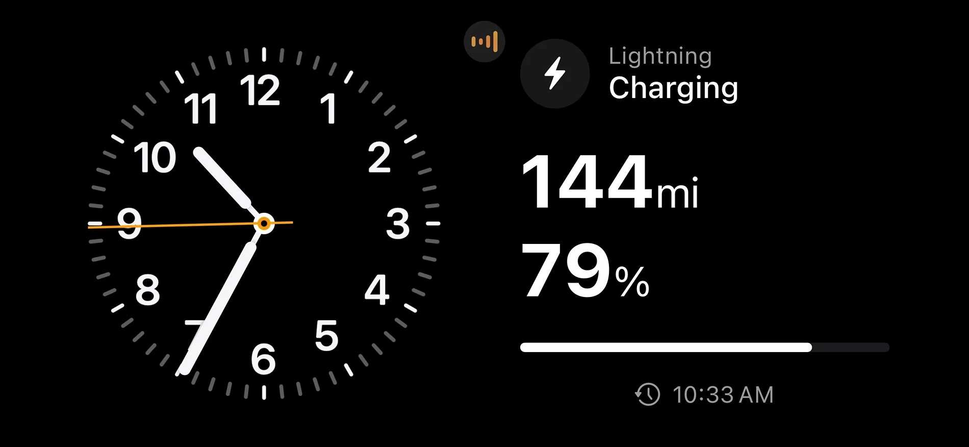 Ford F-150 Lightning Ford app widget on Apple iOS only automatically updates every 20 minutes when in Standby ford widget4