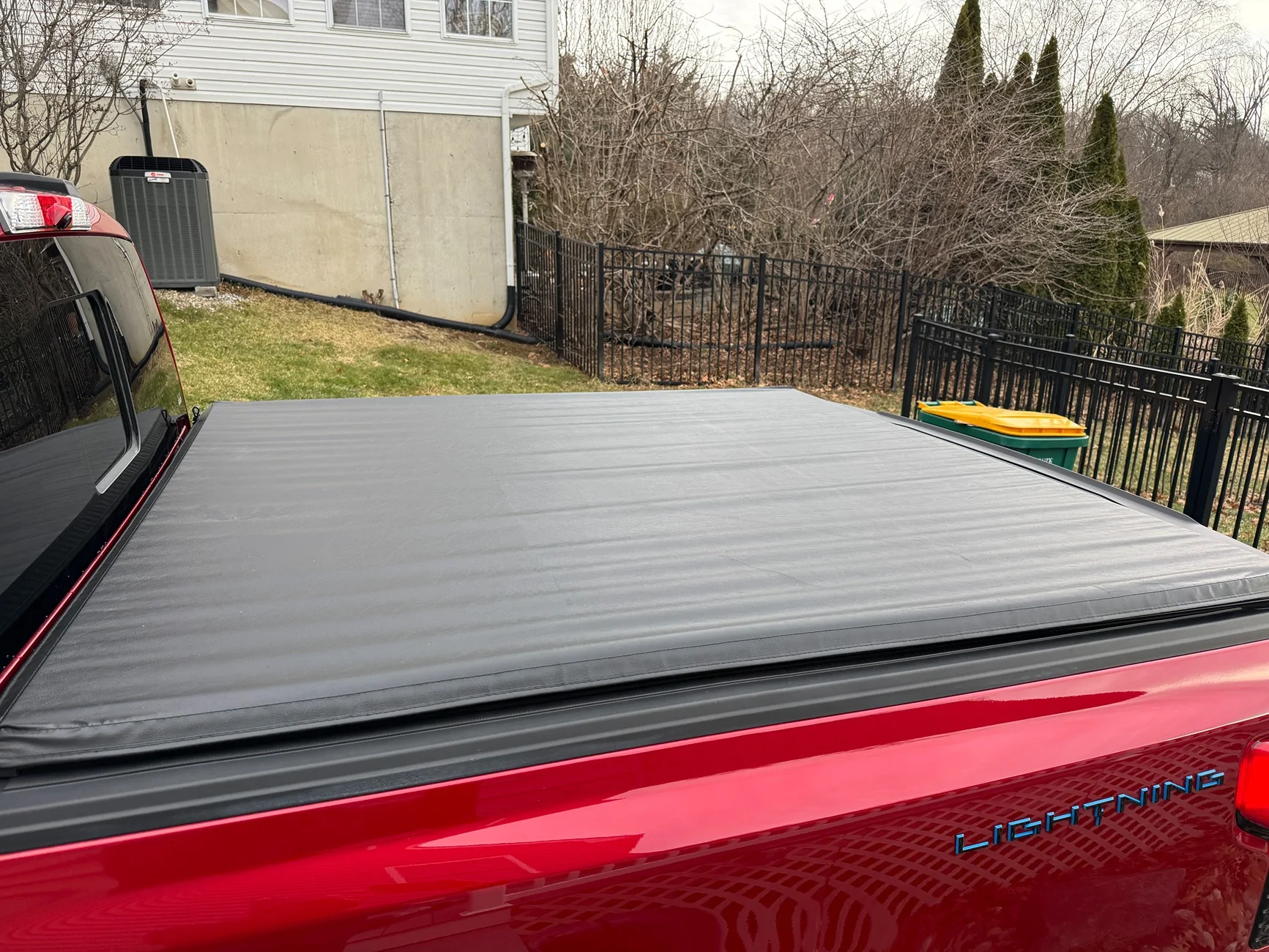 Ford F-150 Lightning FS: Ford OEM F150 2016-2026 5.5 Ft Bed Soft Roll Up Cover IMG_5744