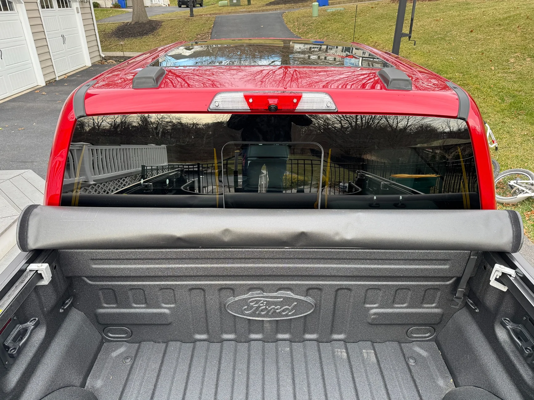 Ford F-150 Lightning FS: Ford OEM F150 2016-2026 5.5 Ft Bed Soft Roll Up Cover IMG_5748