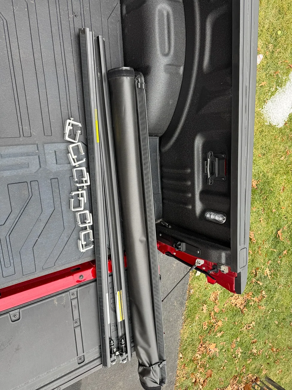 Ford F-150 Lightning FS: Ford OEM F150 2016-2026 5.5 Ft Bed Soft Roll Up Cover IMG_5752