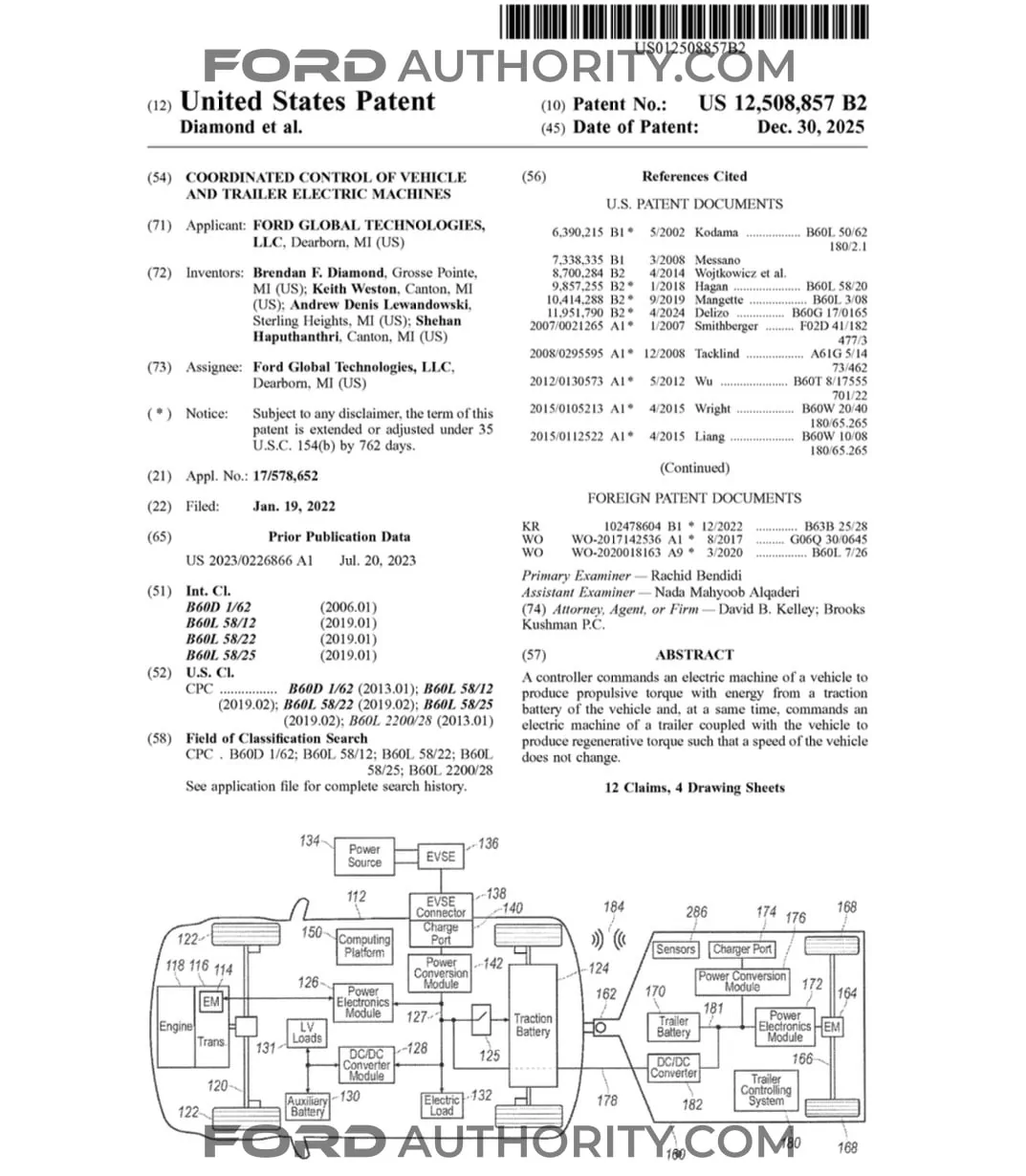 Ford F-150 Lightning Future Ford Vehicles Could Coordinate Torque With Electric Trailers 1767559603350-qt