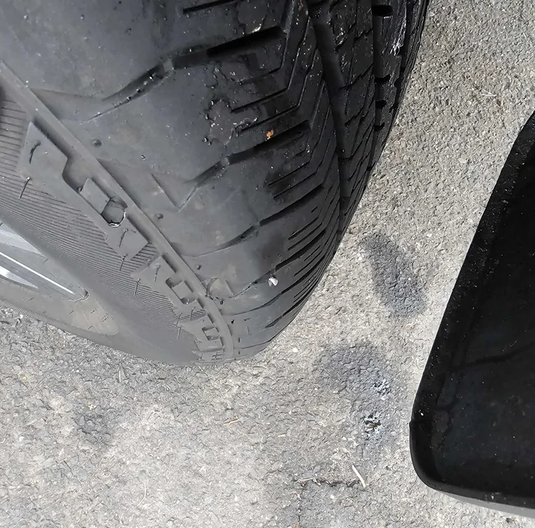 Ford F-150 Lightning LR tire picked up a nail at 15k miles, can I replace just the one or do I need to pay for a full set? 20260106_074523 - Copy