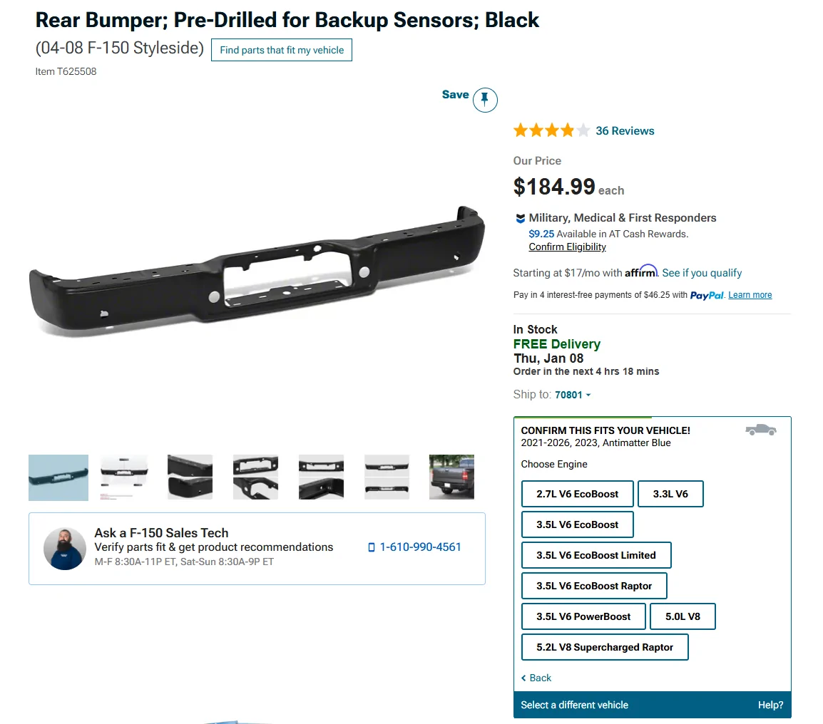 Ford F-150 Lightning Options to OEM Rear Bumper - 2023 Lightning? 1767713309361-pq