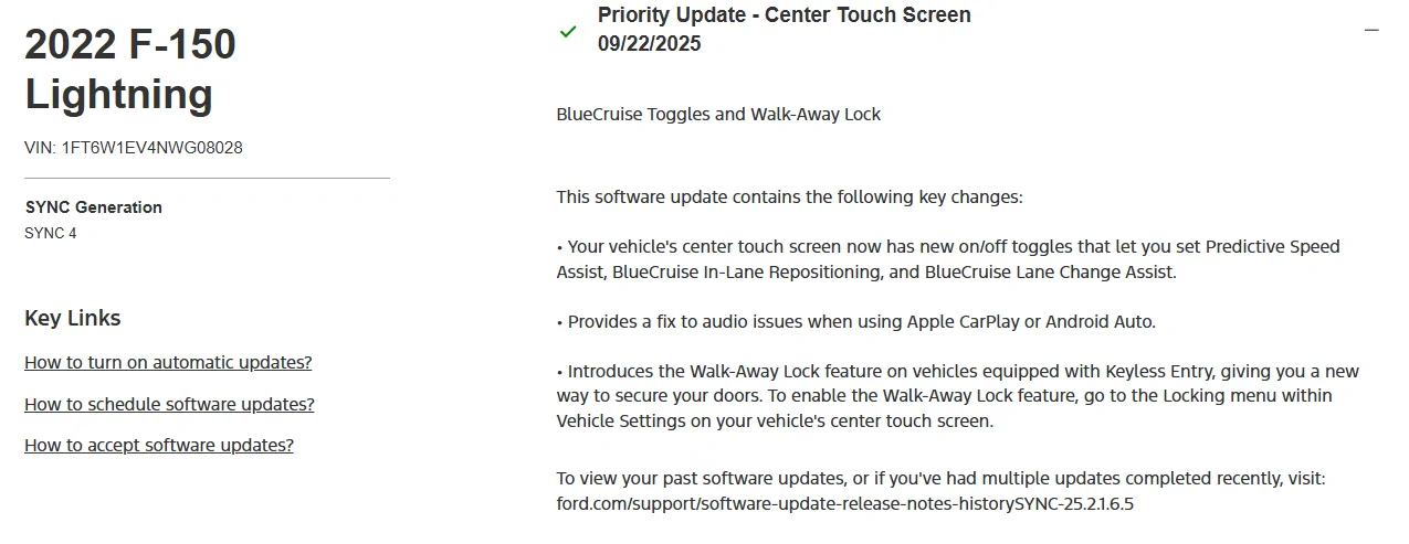 Ford F-150 Lightning Are 2022 models not getting any newer OTA updates? 1767717731967-po