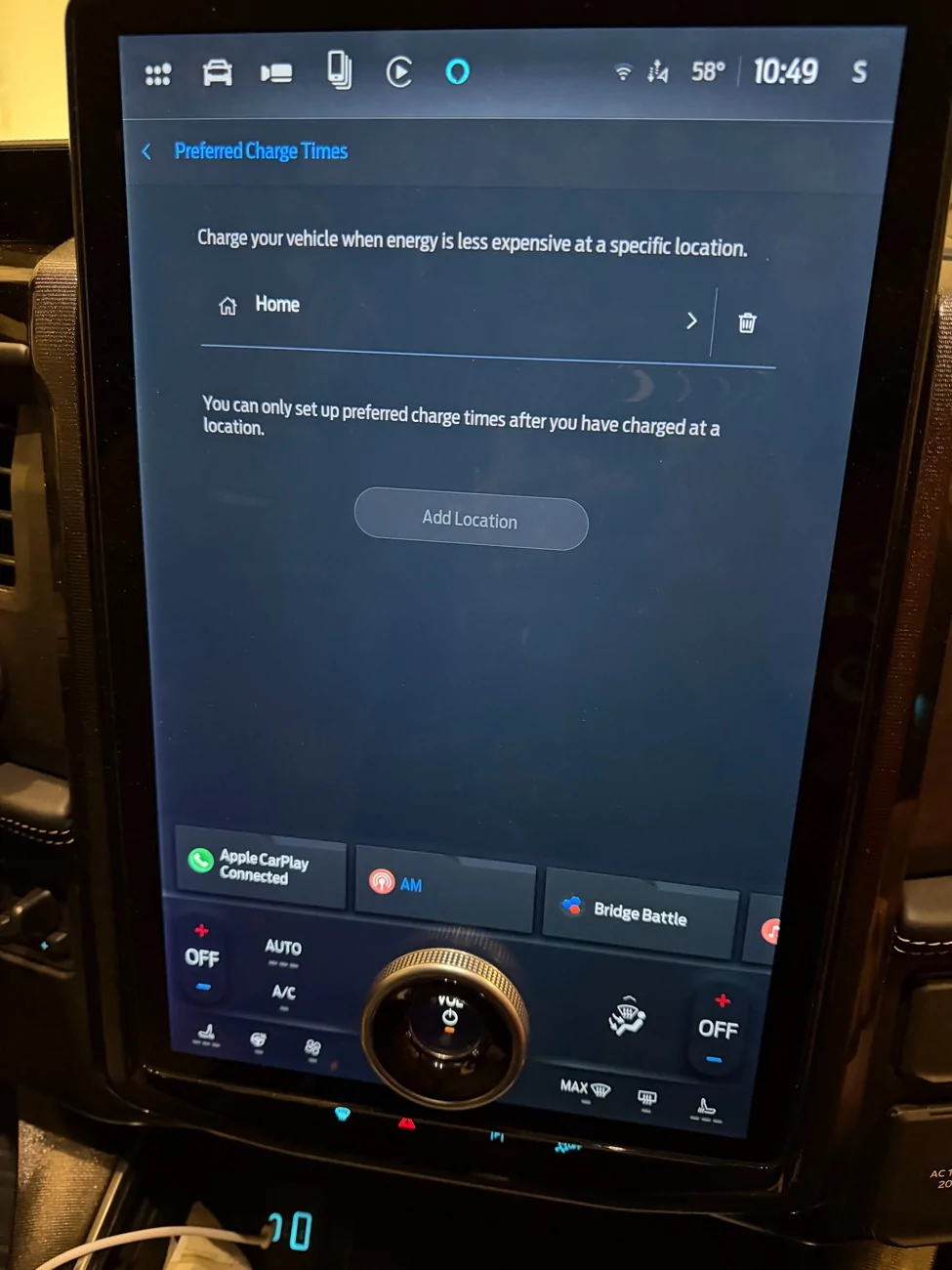 Ford F-150 Lightning Unable to Set Charge Limit IMG_1745