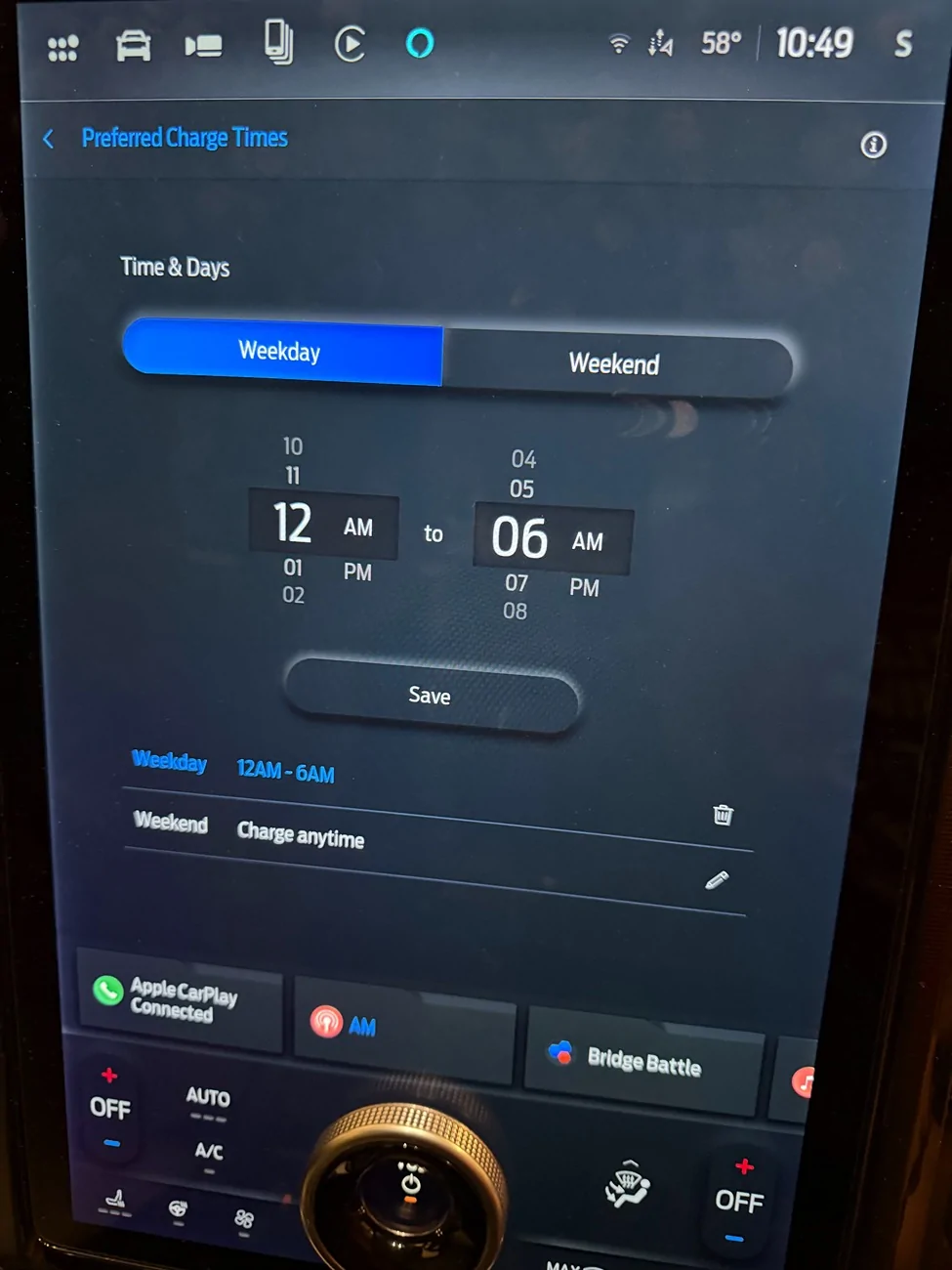 Ford F-150 Lightning Unable to Set Charge Limit IMG_1746