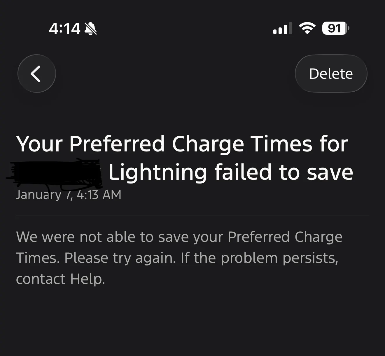 Ford F-150 Lightning Unable to Set Charge Limit IMG_1747