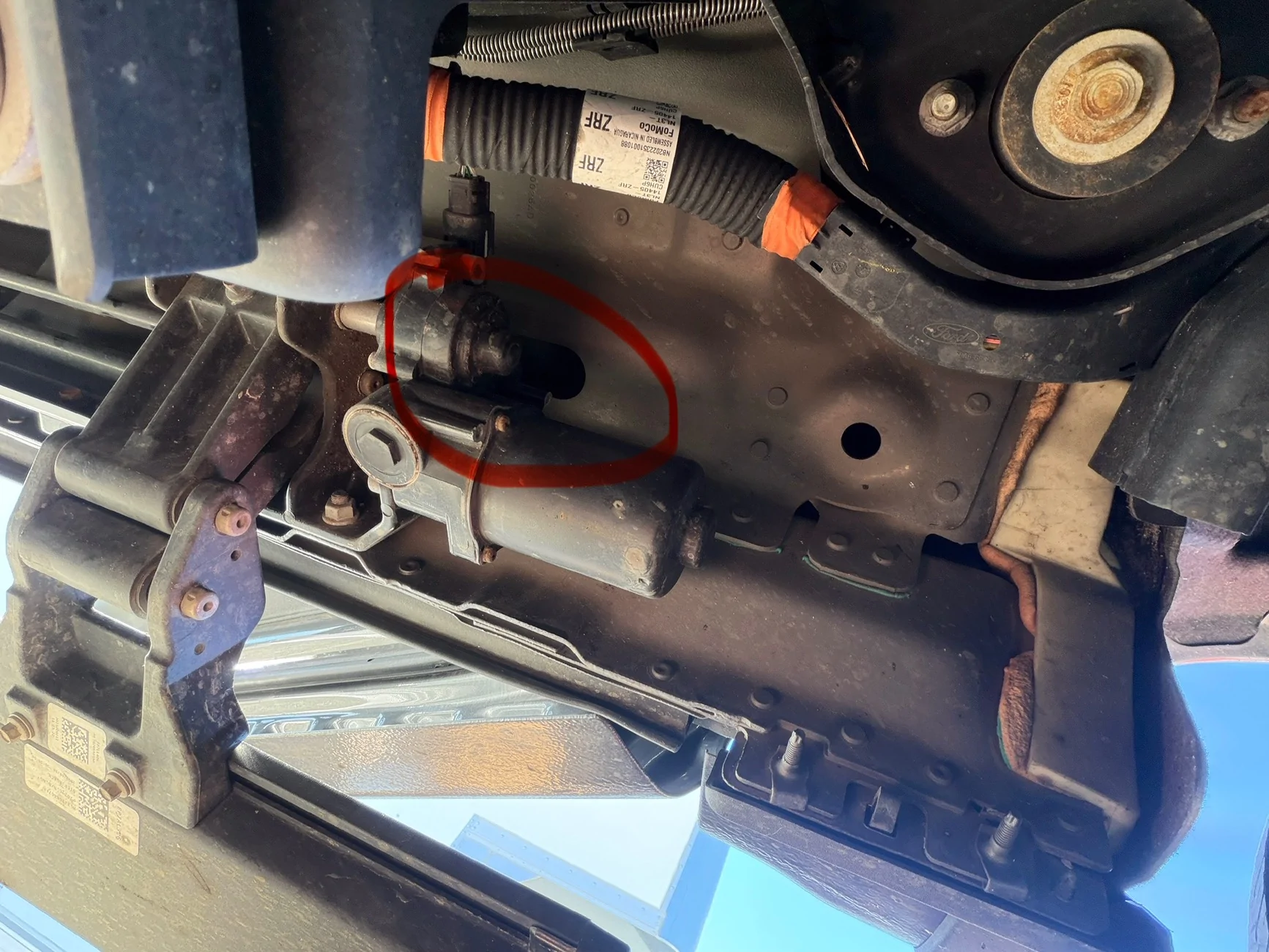 Ford F-150 Lightning Possible leak, wet driver floorboard IMG_1894