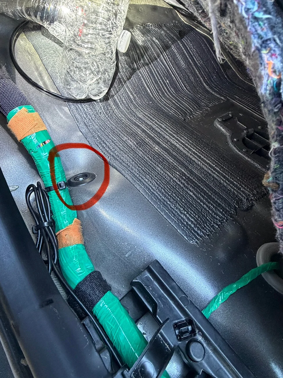 Ford F-150 Lightning Possible leak, wet driver floorboard IMG_1888