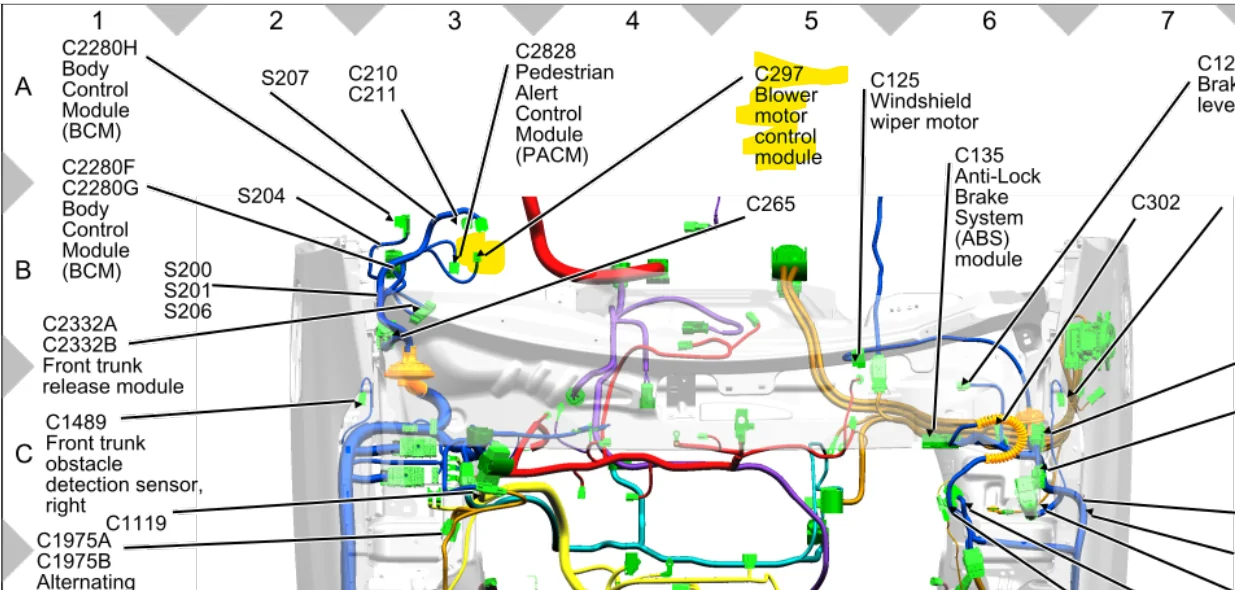Ford F-150 Lightning Blend door actuator driver side . 1767997208076-ar