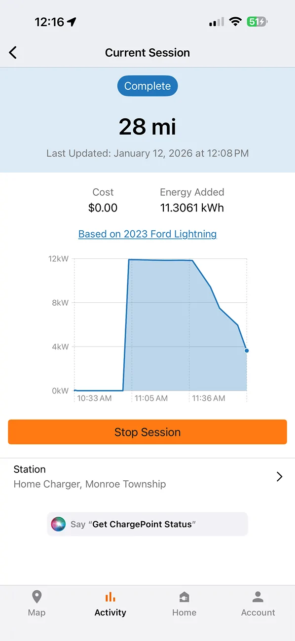 Ford F-150 Lightning Ford app says 100% charged when setting is at 85% IMG_9061