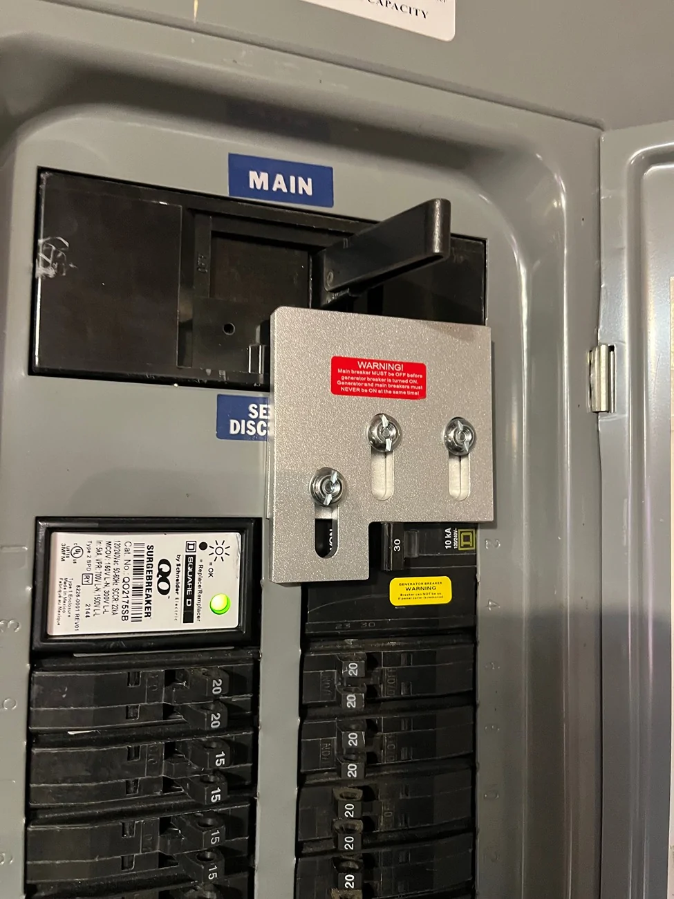 Ford F-150 Lightning Manual Transfer Switch IMG_0593