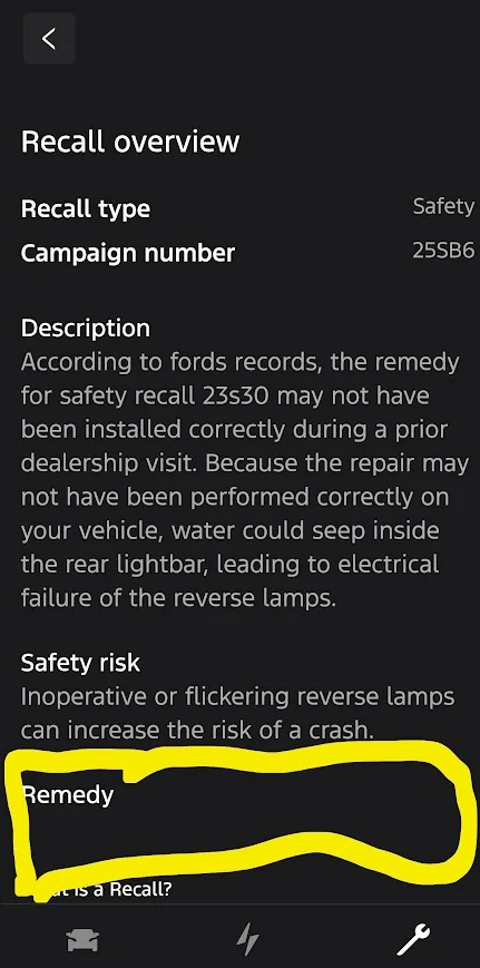 Ford F-150 Lightning Ford app service action fail (mixed messaging) 1768516674573-sm