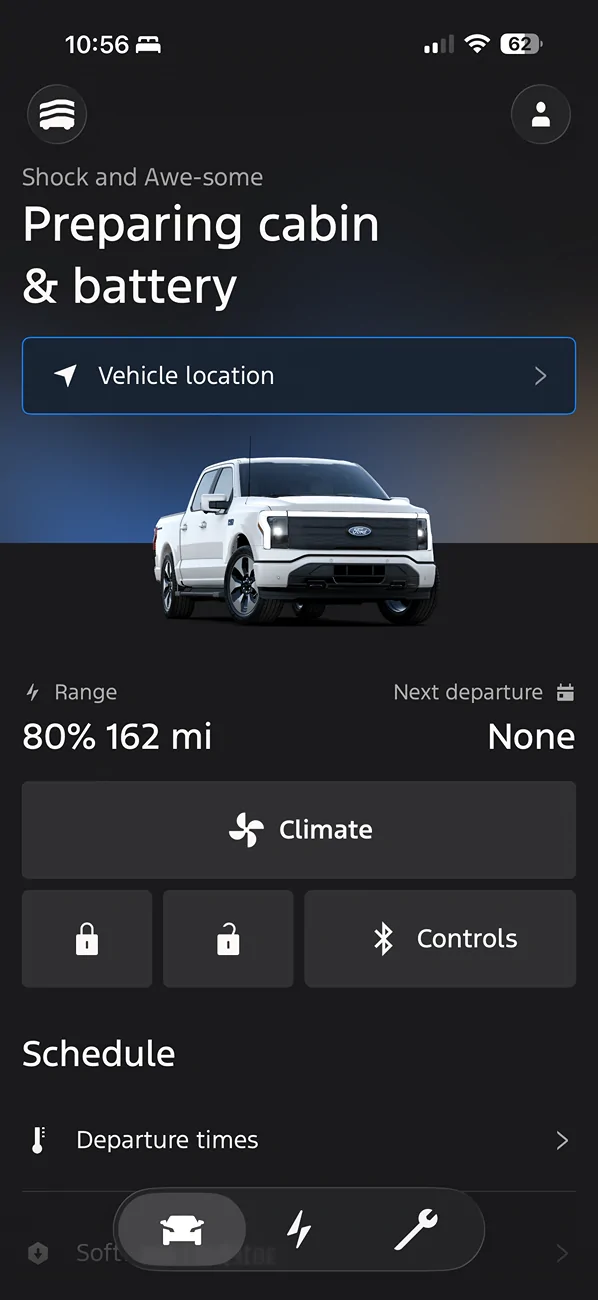 Ford F-150 Lightning Ever see the truck go into Cabin and Battery Preconditioning on its own? IMG_8724