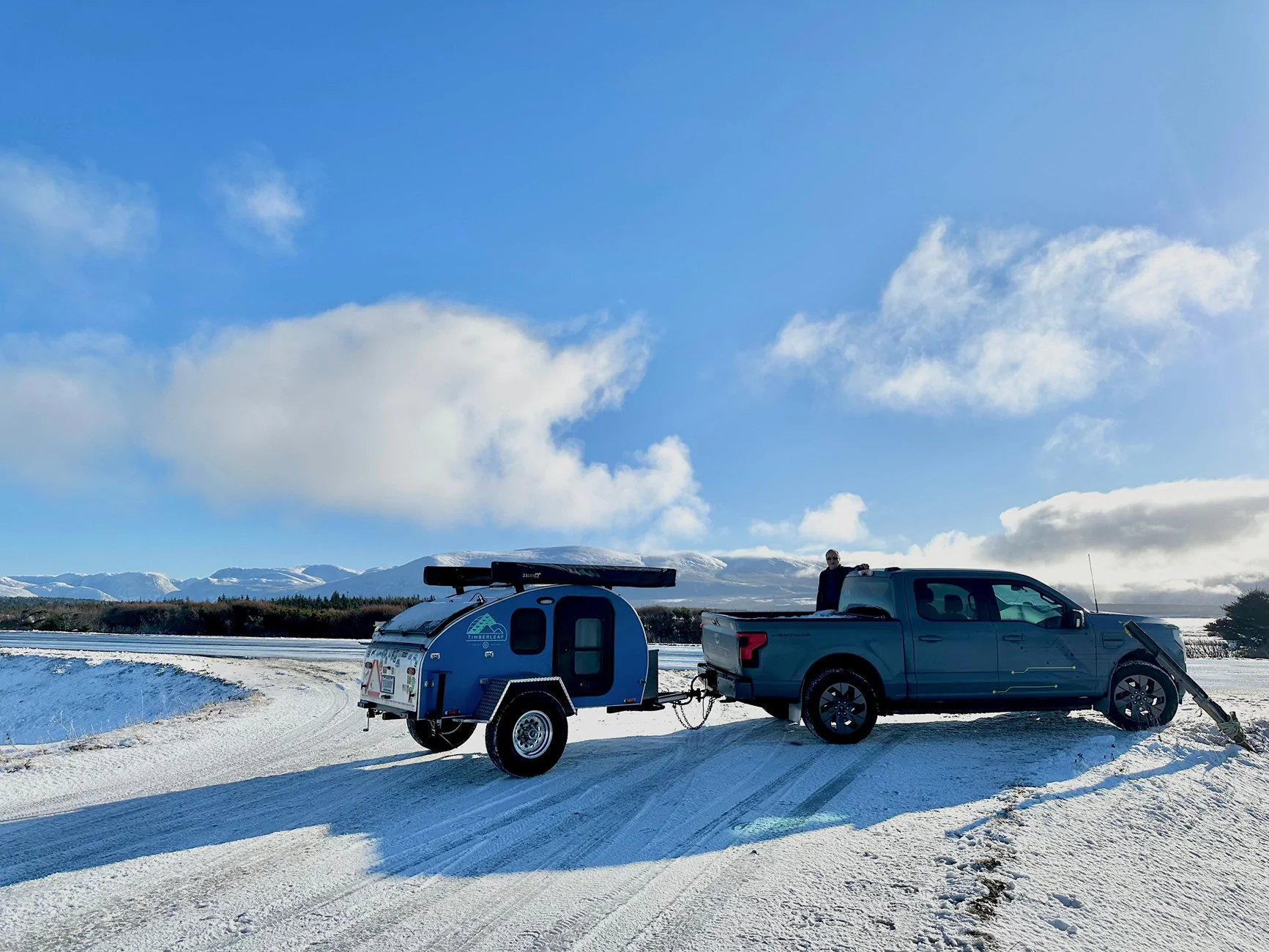 Ford F-150 Lightning Newfoundland, Canada in December = two blizzards, three moose and four herds of caribou. IMG_3062