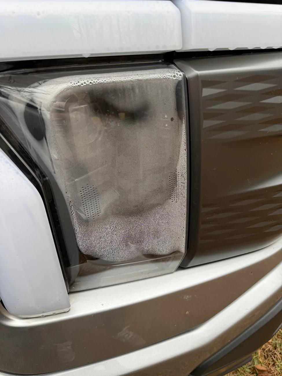 Ford F-150 Lightning Headlight condensation IMG_2127
