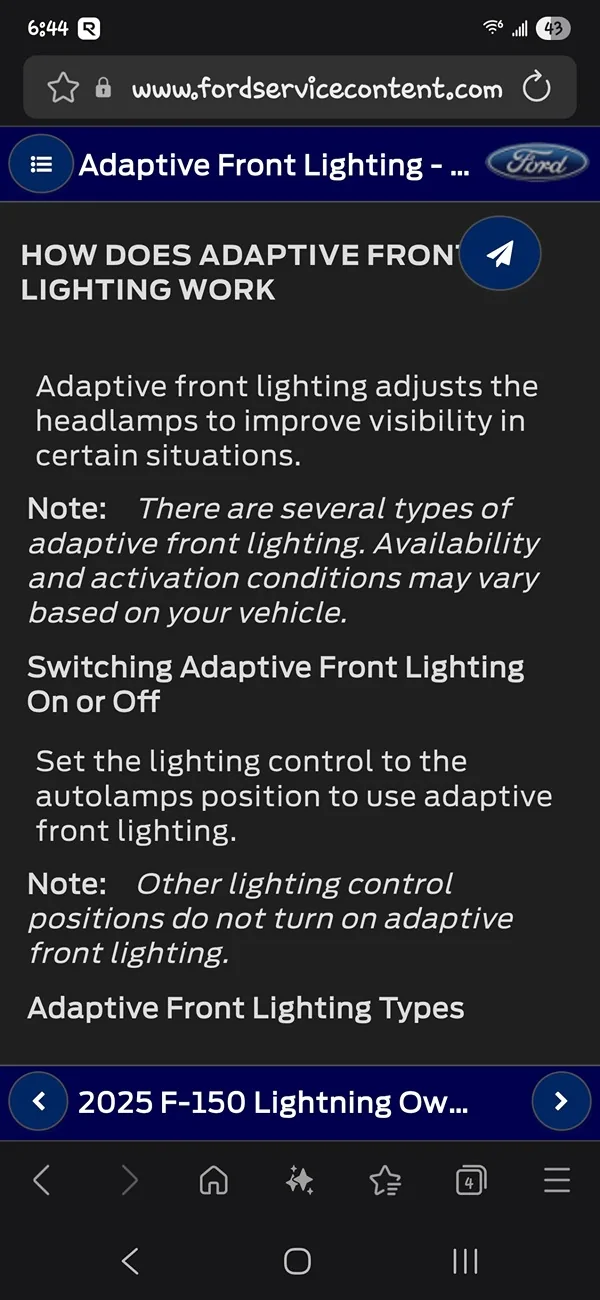 Ford F-150 Lightning Factory front and rear height difference - why? adaptlight