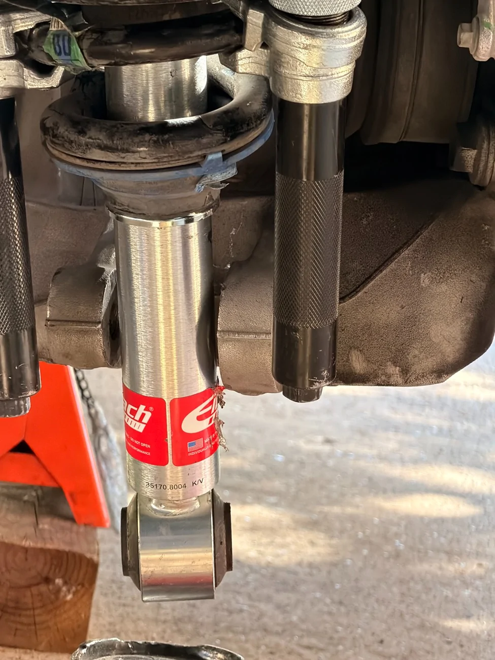 Ford F-150 Lightning Replacing rear shocks, having difficulty aligning bottom bolt 78344685736__1A57A74A-F32C-495C-9219-1C63B4D9F9E2