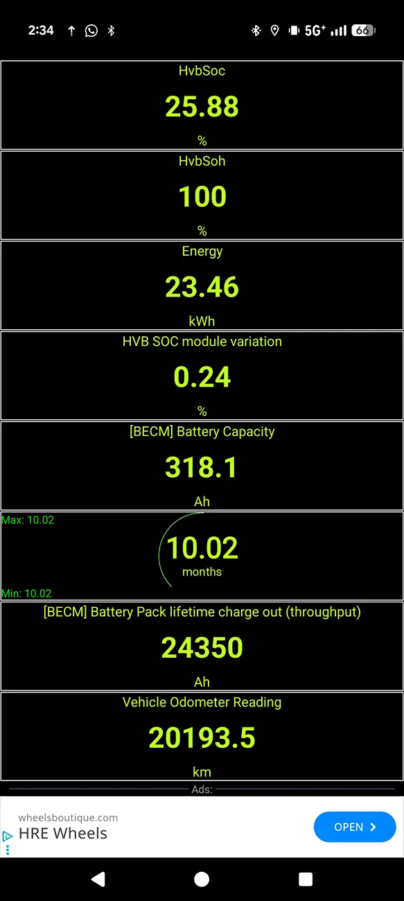Ford F-150 Lightning 4 months 20,000km Screenshot_20260120-143430