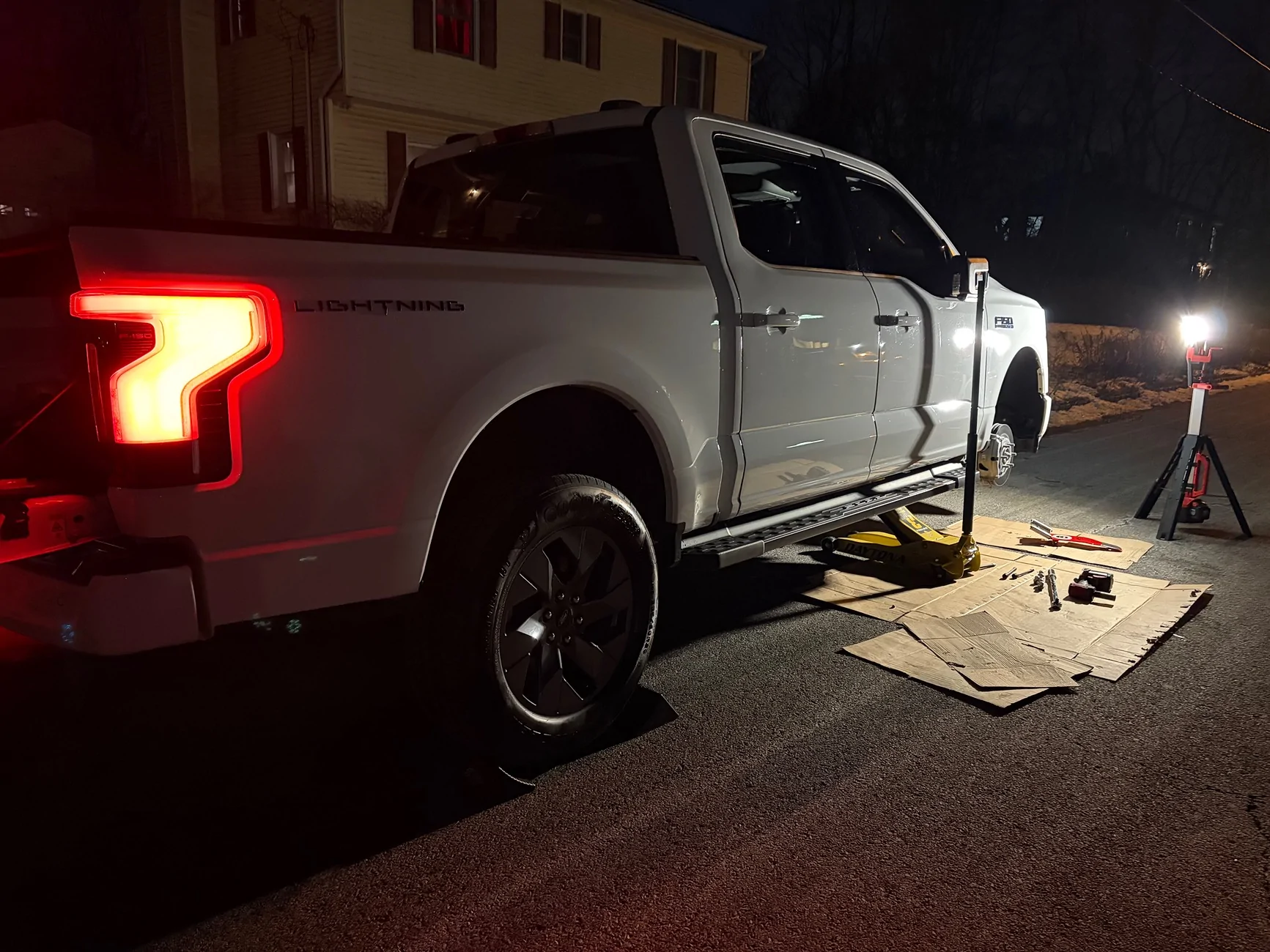 Ford F-150 Lightning Snow Tires Are On- Excessive Rust on Axle Nut IMG_3203
