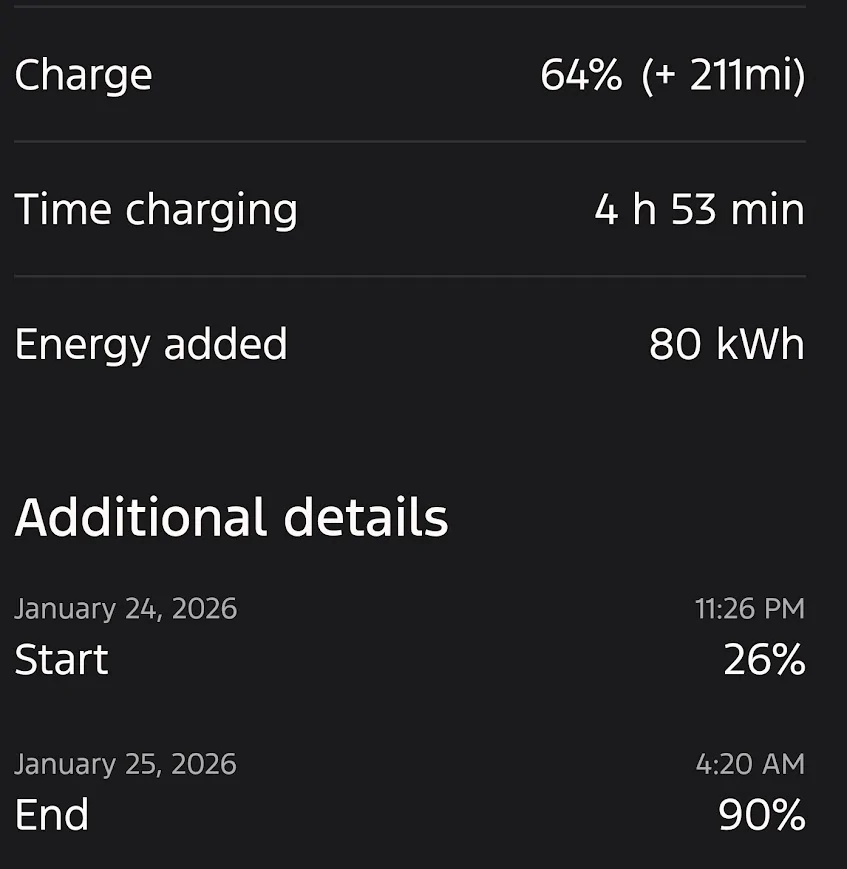 Ford F-150 Lightning Battery warming when cold, and plugged into 240v 1769354119781-c1