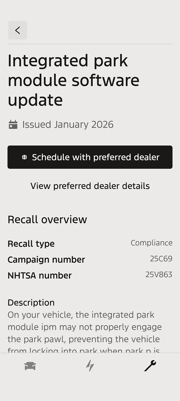 Ford F-150 Lightning 25C69 Recall - Ford Recalls 2022-2026 F-150 Lightning Over Rollaway Risk Screenshot_20260126-143331