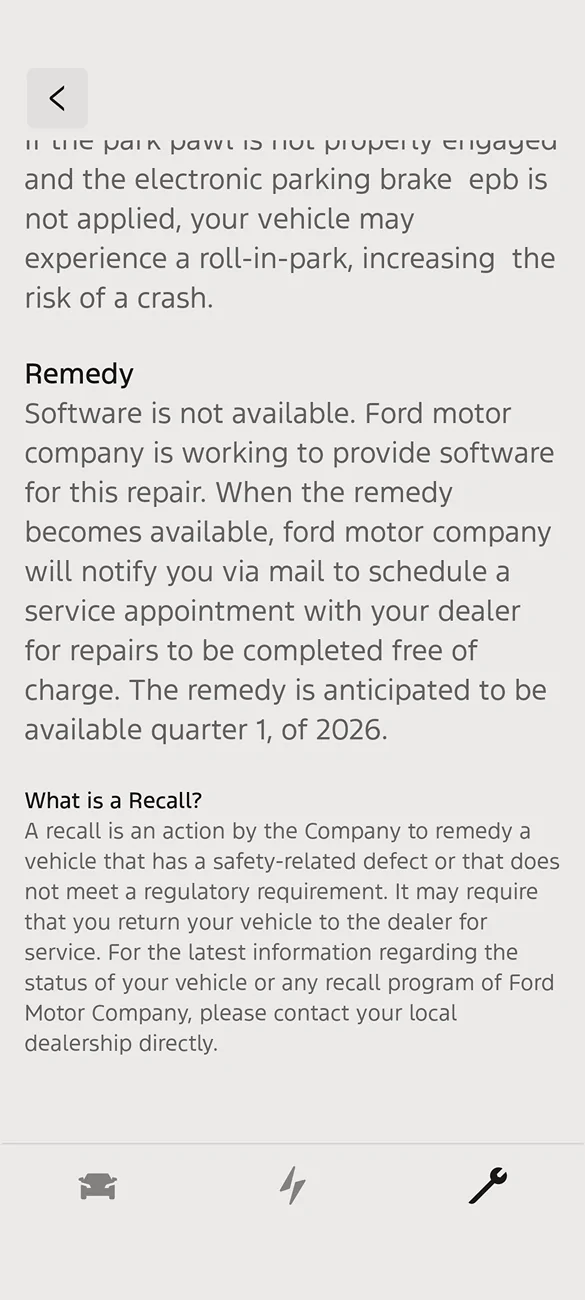 Ford F-150 Lightning 25C69 Recall - Ford Recalls 2022-2026 F-150 Lightning Over Rollaway Risk Screenshot_20260126-143407