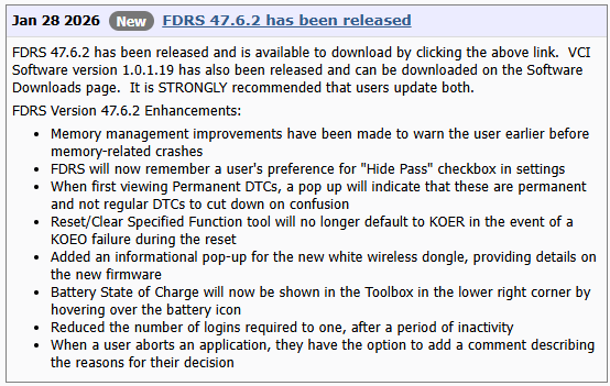 Ford F-150 Lightning Lightning Software Updates using FDRS FDRS47-6-2_PTS
