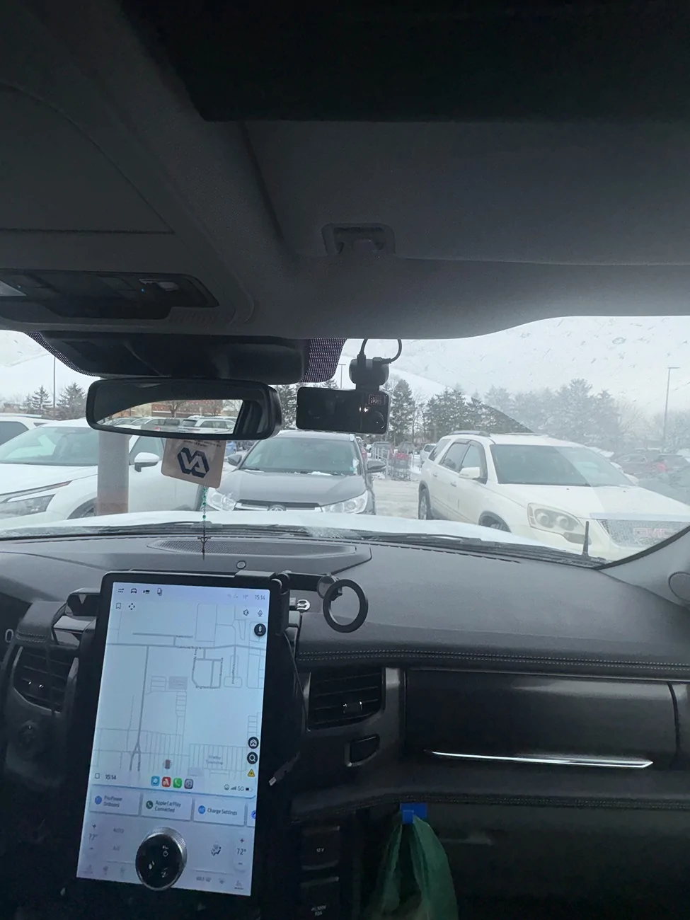 Ford F-150 Lightning Redtiger F17 Elite Dashcam Review front dashcam