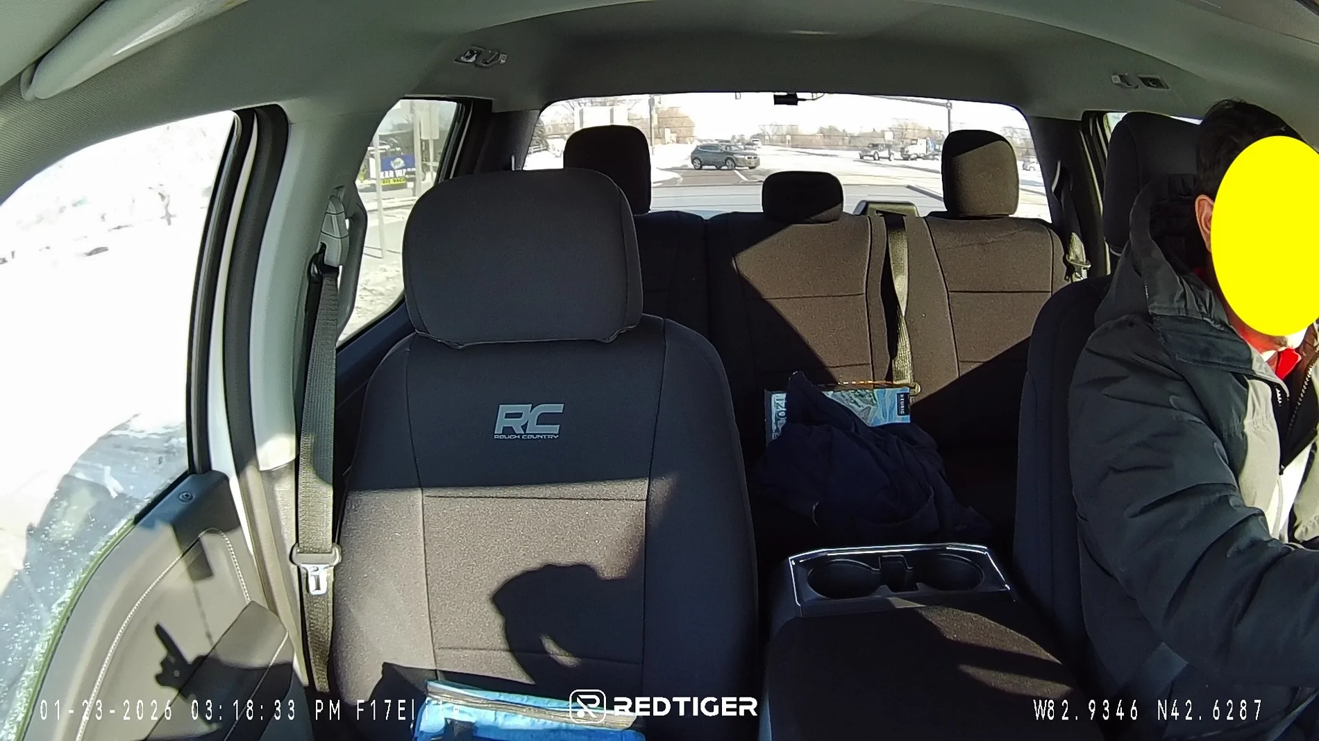 Ford F-150 Lightning Redtiger F17 Elite Dashcam Review INSIDE DAY